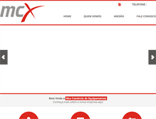 Tablet Screenshot of mcxequipamentos.com